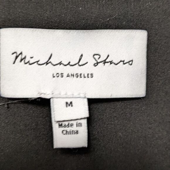 MICHAEL STARS Black Lydia Long Sleeve Ponte Double Breasted Boyfriend Blazer M - Picture 4 of 8